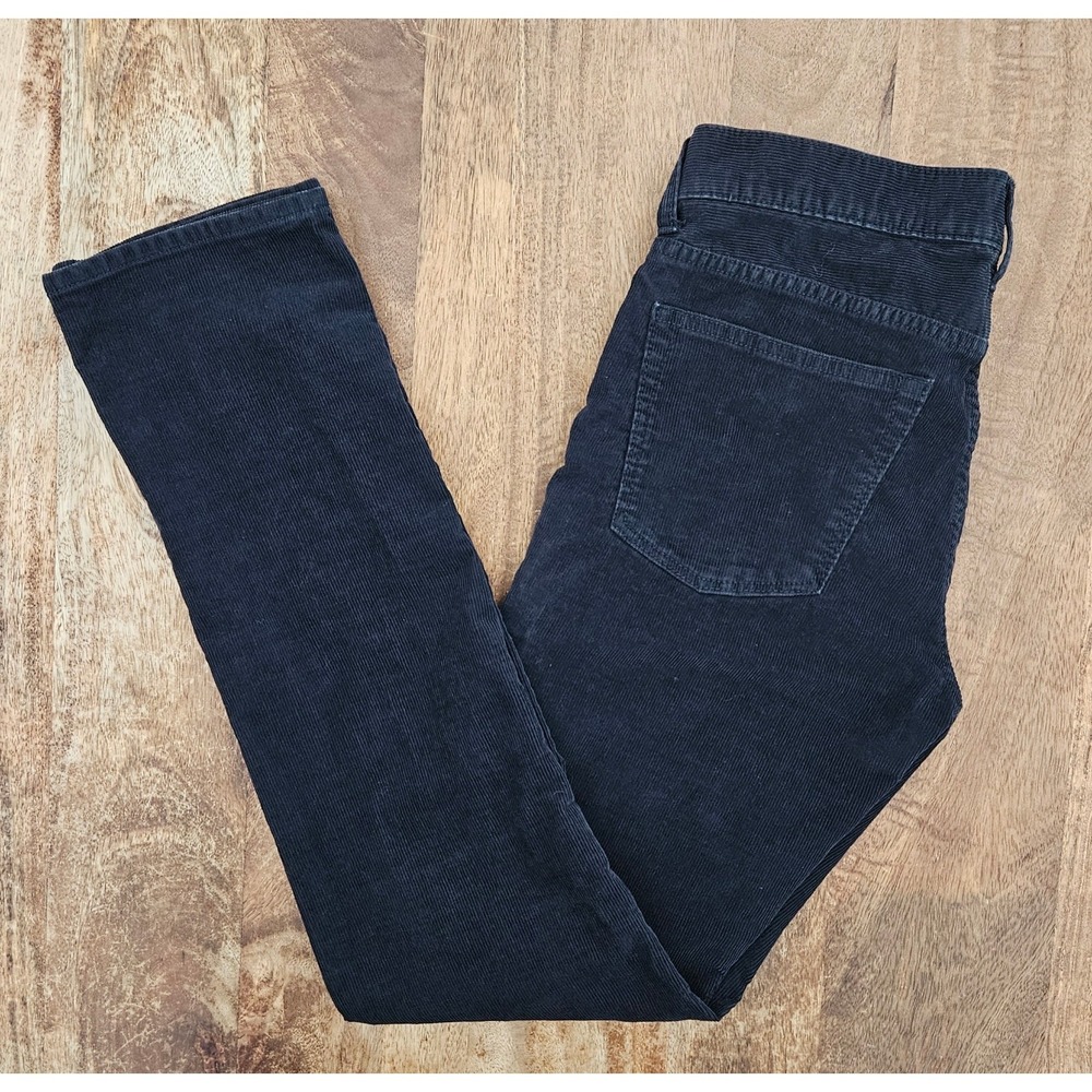 J Crew 484 Corduroy Pants Mens 30x34 Navy Blue Stretch Preppy Trousers